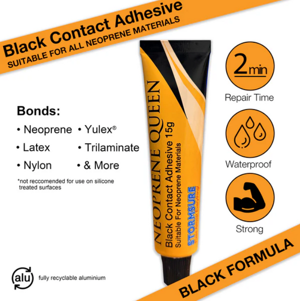 Stormsure - Neoprene Queen Wetsuit Repair 15g - Black