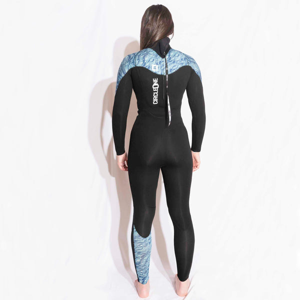 Womens 3/2mm Summer Wetsuit KONA GBS Back Zip