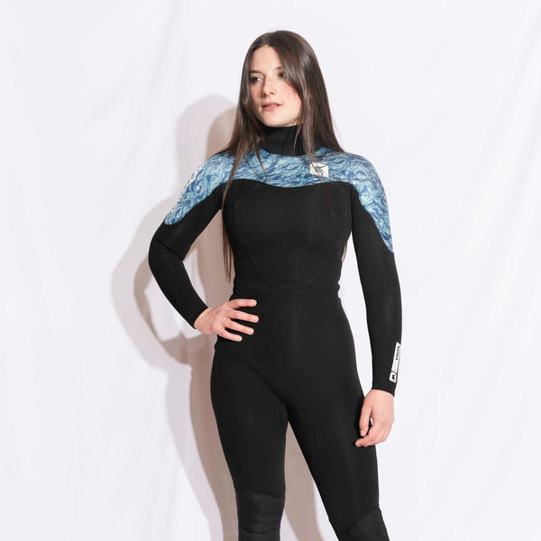 Womens 3/2mm Summer Wetsuit KONA GBS Back Zip