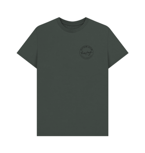 Dark Grey Printed T-shirt Front