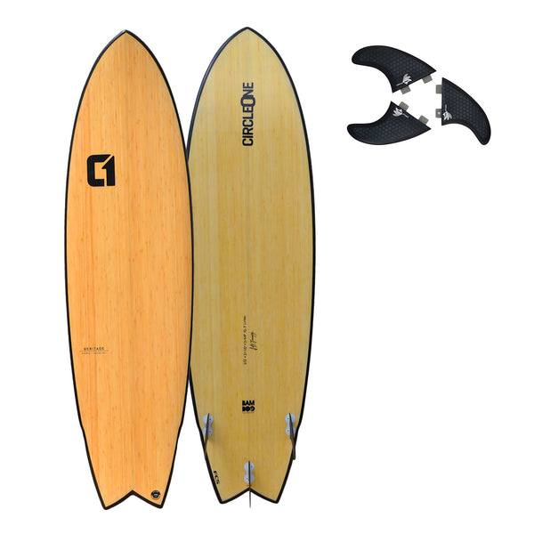 6ft 11 Bamboo Wing Swallow Tail Surfboard