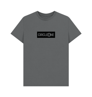 Slate Grey Printed T-shirt Front