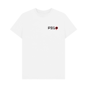 White Printed T-shirt Front