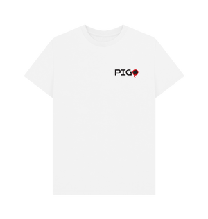 White Printed T-shirt Front