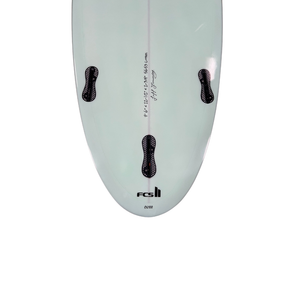 Circle One Heritage Retro Mini Mal Surfboard 7ft6 in Duck Egg — tail detail