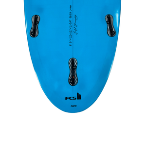 Circle One Heritage Retro Mini Mal Surfboard 7ft6 in Bottle Green — tail detail