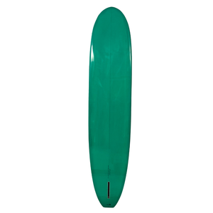 Circle One Heritage Retro Classic Noserider Longboard 9ft6 in Bottle Green — bottom view