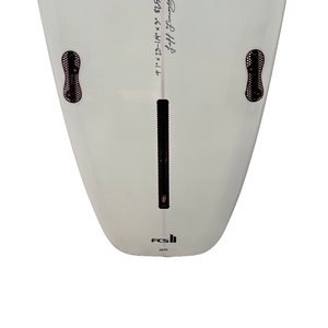 Circle One Heritage Square Tail Retro Longboard 9ft1 in Duck Egg — tail detail