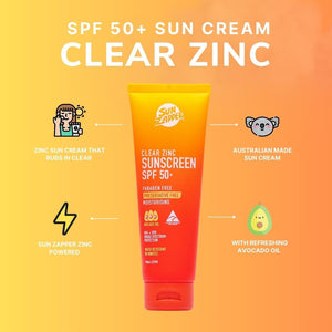 Clear Zinc Oxide Sun Cream SPF 50+ Zinc Oxide Sunscreen