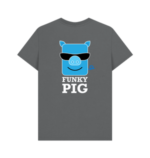 Slate Grey Printed T-shirt Back