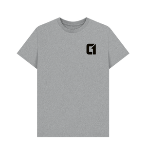 Athletic Grey Printed T-shirt Front