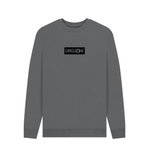 Slate Grey Printed Sweater Front