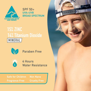 Light Skin Tone Original Zinc Stick Sunblock SPF 50+