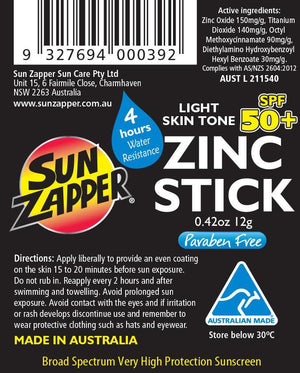 Light Skin Tone Original Zinc Stick Sunblock SPF 50+