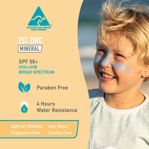 Rainbow x4 Colour Zinc Stick Value Pack: Pink, Blue, Yellow, Green SPF 50+ Zinc Oxide Sunblock