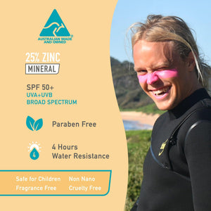 Sunblock Stick SPF 50+ (4 Colours) Original Zinc Sun Stick