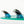 FCSII Performer PC Tranquil Blue Tri Fins