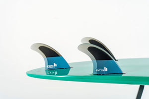 FCSII Performer PC Tranquil Blue Tri Fins